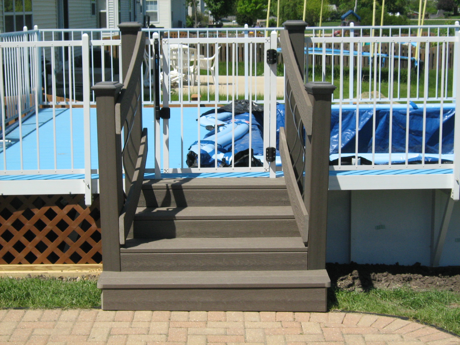 Trex pool Stairs